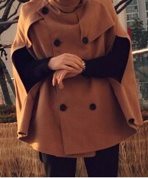 no brand | Wool cape coat(ポンチョ)