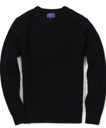 moyen | Waffle lambswool sweater(ニット/セーター)