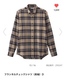 GU | フランネルチェックシャツ 990円(シャツ/ブラウス)
