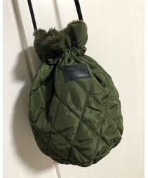 3coins | リバーシブル巾着バッグ　500円(バッグ)