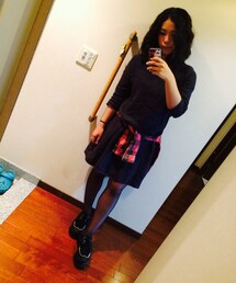 URBAN RESEARCH DOORS | 麻素材ワンピース(ワンピース)
