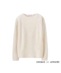 UNIQLO AND LEMAIRE | UNIQLO AND LEMAIRE カシミヤブレンドスクエアセーター(ニット/セーター)
