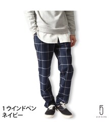 ZIP FIVE | T/Rチェック柄スラックス(スラックス)