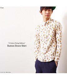 気球柄　ボタンダウンシャツ(シャツ/ブラウス)