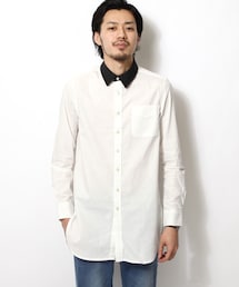 ZIP FIVE | ブロードクレリックロングシャツ(シャツ/ブラウス)