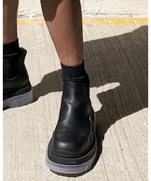 BOTTEGA VENETA | love these BV tire boots, they are super versatile (ブーツ)