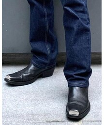 CALVIN KLEIN 205W39NYC | Can’t complete a cowboy look without a pair of good boots. By my favourite designer Raf Simons.(ブーツ)