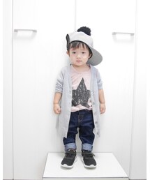 韓国子供服 | 証明写真みたい😂(キャップ)