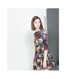 ZARA | ボタニカルワンピース(ワンピース)