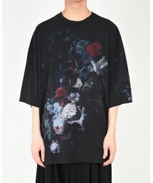 LAD MUSICIAN | SUPER BIG T-SHIRT BLACK×DARK(Tシャツ/カットソー)