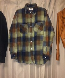 Ward | ヴィンテージ マチ付きプリントネル(シャツ/ブラウス)