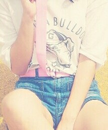 粉紅色帆布腰帶 | ベルト