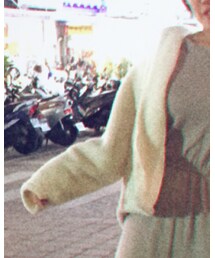 白色短毛外套 | ジャケット/アウター