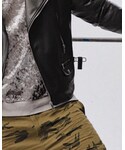 H&M(エイチ・アンド・エム)の「ジャケット/アウター(ライダースジャケット)」