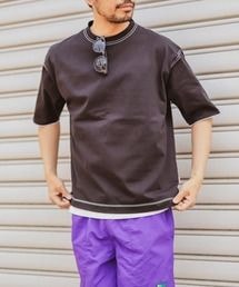 CIAOPANIC TYPY | ペーパー天竺カラーステッチ半袖Tee(Tシャツ/カットソー)