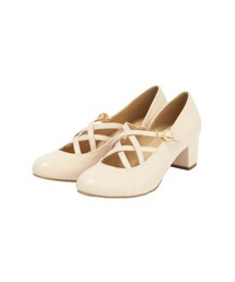 an another angelus | ダブルクロスストラップパンプス/an another angelus(パンプス)