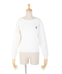 F i.n.t | プードル刺繍ニットプルオーバー/F i.n.t(ニット/セーター)