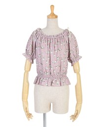 an another angelus | 小花柄オフショル半袖ブラウス/F&A(シャツ/ブラウス)