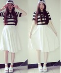 MOUSSY | White skirt(裙子)