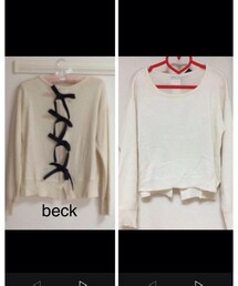 earth music&ecology | 後ろリボンニット(ニット/セーター)