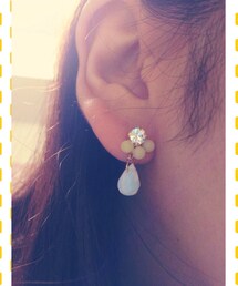 LUCCICA | クリスタルノンホールピアス(イヤリング)