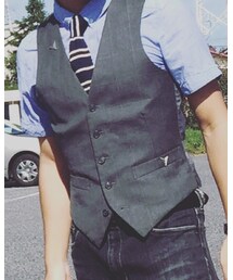 不明 古着屋で購入 | スーツベスト