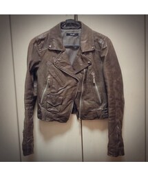 benefit | レザーライダースジャケット
(ライダースジャケット)