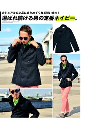 ネットで購入 | ピーコート(ネイビー)(ピーコート)