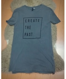 H&M | ロング丈ロゴTシャツ(Tシャツ/カットソー)