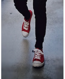 no brand | 赤スニーカー
(スニーカー)