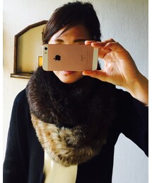 ROSE BUD | ファーのグラデーションがお気に入りです( ^ω^ )(ストール/ショール)