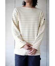Le Minor | 古着"Le minor"ボーダー柄バスクシャツ(Tシャツ/カットソー)