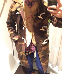 RUGGED FACTORY | ラギッドのカモフラロングダッフル(ダッフルコート)