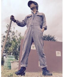 古着 | ヒッコリーツナギ(つなぎ/オールインワン)