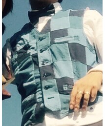 RUGGED FACTORY | インディゴパッチワークベスト(ベスト)