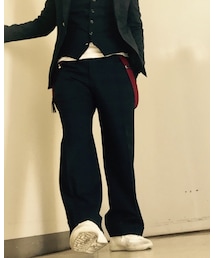 TAKEOオーダースラックスワンタックワイドパンツ | スーツパンツ