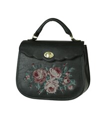 F i.n.t | ローズ刺繍ハンドBAG(ショルダーバッグ)