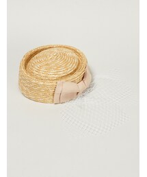 チュール付きリボンカクテルハット(ハット)