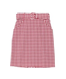 F i.n.t | 太ベルトギンガムチェックタイトスカート(スカート)