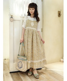 F i.n.t | フルーツバスケットレース小花柄マキシワンピース(ワンピース)