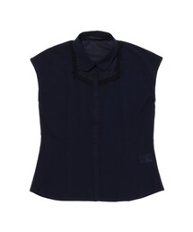 F i.n.t | ヨークドットチュールフレンチスリーブシャツ(シャツ/ブラウス)