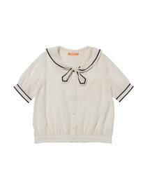 F i.n.t | ライン使いタイカラーマリンブラウス(シャツ/ブラウス)