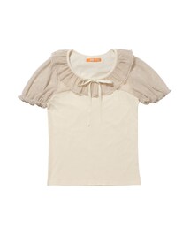 F i.n.t | ドットチュールコルセット切替パフT(Tシャツ/カットソー)