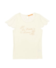 F i.n.t | シェルスリーブゴールドプリントT(Tシャツ/カットソー)