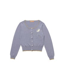 F i.n.t | ムーンパッチワークアクリルコットン長袖ニットカーディガン/F i.n.t(カーディガン/ボレロ)