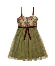 F i.n.t | ゴブランxチュールキャミワンピース/an another angelus(ワンピース)