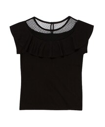 F i.n.t | ドットチュール切替フリルT/an another angelus(Tシャツ/カットソー)