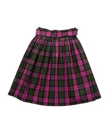 F i.n.t | 太ベルト付きチェックタックスカート/an another angelus limited(スカート)