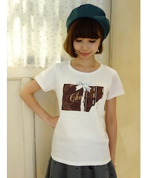 チョコレートプリントTシャツ/F i.n.t sweets(Tシャツ/カットソー)