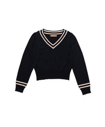 F i.n.t | ハート透かしアクリルコットンチルデンセーター/F i.n.t(ニット/セーター)